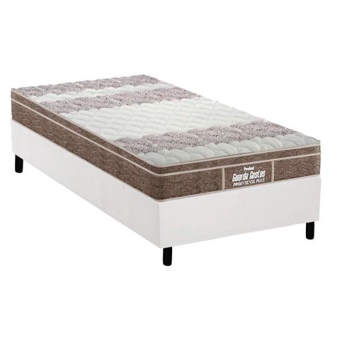 Cama Box Solteiro: Colchão Espuma D33 Probel /EP Anatômico Guarda Costas Próintense Plus + Base CRC