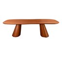 Ver imagem 1 de Mesa de Jantar Orgânica 270x150cm Carvy Madeira Maciça Castanho Claro - Sallar Home