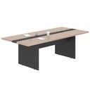 Ver imagem 2 de Mesa Reunião Escritório 6 Lugares 2,40m Premium Nogueira