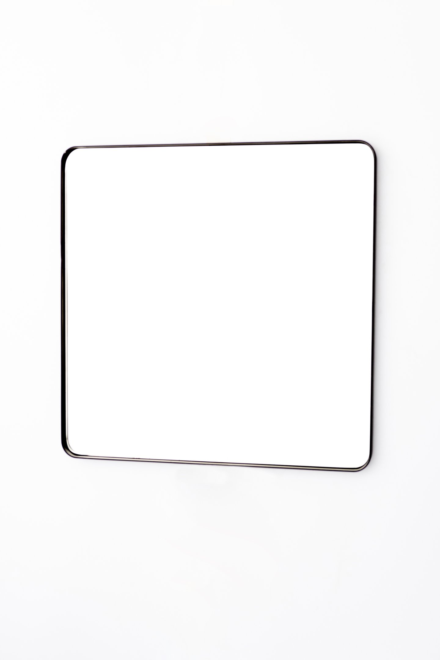 Espelho Quadrado com Moldura em Metal 60 Cm - Cores - Preto - 4