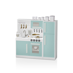 Mini Cozinha Infantil de Madeira Grande Completa:menta - 2