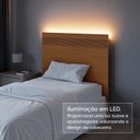 Ver imagem 7 de Painel Cabeceira Frisado Solteiro com LED 109x90cm