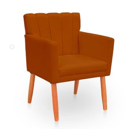 Poltrona Cadeira para Sala Elegante Confortável e Reforçada Carol Suede - 5