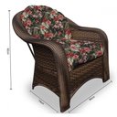 Ver imagem 3 de Conjunto de Sofá Fibra Sintética Janaína - 1 Sofá 2L + 2 Poltronas + 1 Mesa Centro - Tecido Maui Pre