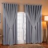 Cortina Blackout Tecido com Voial Elios Cromado e Presilha 4.00m X 2.80m:cinza/cinza - 2