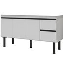 Ver imagem 1 de Gabinete Madeira Color 1,94metros Branco/branco - 290 - Primatto Gabinete Madeira Color 1,94m Branco