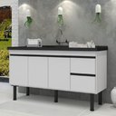 Ver imagem 2 de Gabinete Madeira Color 1,94metros Branco/branco - 290 - Primatto Gabinete Madeira Color 1,94m Branco