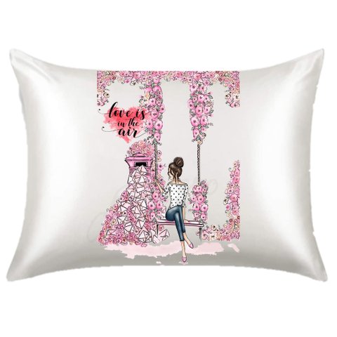 Fronha de Cetim Antifrizz Love in The Air Floral 1