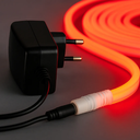 Ver imagem 3 de Kit Fita Neon 12v Flexível Silicone Ip65 5 Metros + Fonte 5a Cores:vermelho