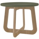 Ver imagem 2 de Mesa de Centro para Sala de Estar Redonda 58cm Pés Orgânico Yasmin A05 Menta Carvalho - Lyam Decor