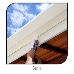 Silicone Pu Flex Uso Geral Selante Adesivo Vedação e Calafetação Unipega 280ml Branco - 4