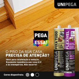 Silicone Pu Flex Uso Geral Selante Adesivo Vedação e Calafetação Unipega 280ml Branco - 9
