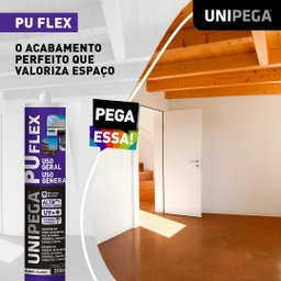 Silicone Pu Flex Uso Geral Selante Adesivo Vedação e Calafetação Unipega 280ml Branco - 3
