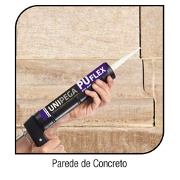Silicone Pu Flex Uso Geral Selante Adesivo Vedação e Calafetação Unipega 280ml Branco - 6