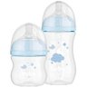 Kit 2 Mamadeira Easy Flow Nuvem Azul 120ml e 270ml Anticolica Buba - 1