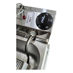 Fritadeira Elétrica Industrial a Óleo 5lt com Tampa:110v/cinza - 3