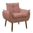 Ver imagem 3 de Poltrona Decorativa Sala de Estar Escritório Quarto Prime: Rosa