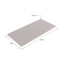 Ver imagem 2 de Tampo para Balcão de Cozinha 15cm x 120cm Bege/Fumê