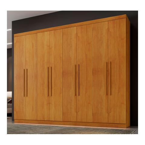 Guarda Roupa New Premium 8 Portas Benetil Móveis - Cinamomo