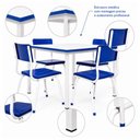 Ver imagem 5 de Conjunto Quadrado c/ 04 Cadeiras Cor Azul - Tampo MDF Branco - Infantil 02 a 06 Anos - Mr Plast - 41