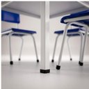 Ver imagem 4 de Conjunto Quadrado c/ 04 Cadeiras Cor Azul - Tampo MDF Branco - Infantil 02 a 06 Anos - Mr Plast - 41