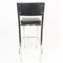 Ver imagem 6 de Kit 4 Banquetas EMPILHÁVEL cromada Altura 65cm assento e encosto preto - Poltronas do Sul