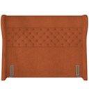 Ver imagem 4 de Kit Cabeceira Cama Box Casal 195 Cm Madrid com Puff Recamier Santorini P05 Bouclê Terracota - Lyam D