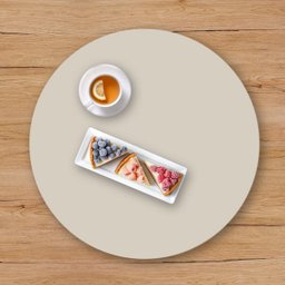 Bandeja Giratória Centro de Mesa Madeira 90 Cm Off White - 6
