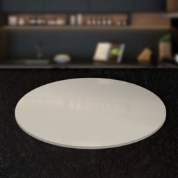 Bandeja Giratória Centro de Mesa Madeira 90 Cm Off White - 4