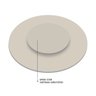 Bandeja Giratória Centro de Mesa Madeira 90 Cm Off White - 5
