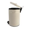 Lixeira Retrô Off White 12l - A\casa - 2