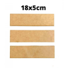 Chapa em MDF retangular 18x5cm MDF 3mm para artesanato - 1