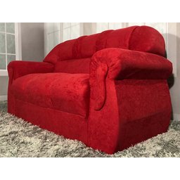 Sofá 2 e 3 Lugares Vermelho 608 Corsa - 4