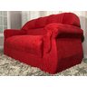 Sofá 2 e 3 Lugares Vermelho 608 Corsa - 4
