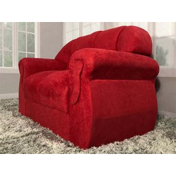 Sofá 2 e 3 Lugares Vermelho 608 Corsa - 7