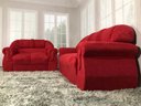 Ver imagem 2 de Sofá 2 e 3 Lugares Vermelho 608 Corsa