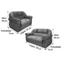 Ver mais imagens de Sofá 2 e 3 Lugares Vermelho 608 Corsa