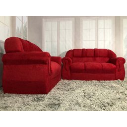 Sofá 2 e 3 Lugares Vermelho 608 Corsa - 3