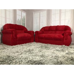 Sofá 2 e 3 Lugares Vermelho 608 Corsa - 1
