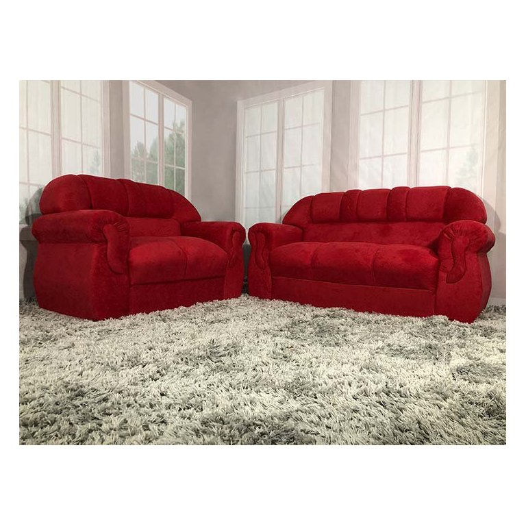 Sofá 2 e 3 Lugares Vermelho 608 Corsa