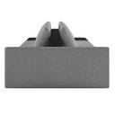 Ver imagem 5 de Sofá Ilha Modular Living com Puff 232cm Georgia K04 Bouclê Grafite/preto - Mpozenato