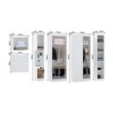 Ver imagem 4 de Quarto de Canto Solteiro com Guarda Roupas Cabeceira e Mesa de Cabeceira Alpes Luciane Móveis