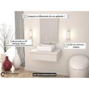 Ver imagem 2 de Conjunto para Banheiro Gabinete com Cuba Q32 600W Metrópole Branco/Chess