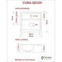 Ver imagem 4 de Conjunto para Banheiro Gabinete com Cuba Q32 600W Metrópole Marrom/Nogal