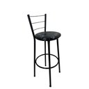 Ver imagem 2 de Kit 2 Banqueta Alta Preta Cozinha Gourmet Americana Balcão:preto Floral