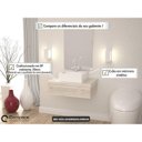 Ver imagem 2 de Conjunto para Banheiro Gabinete com Cuba Q32 600W Metrópole Branco/Snow