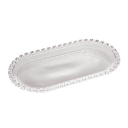 Travessa Oval de Cristal Coração 25cm - Lyor - 1