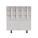Ver imagem 1 de Cabeceira Estofada Cama Box Solteiro 100cm Espanha Suede Cinza Claro- Mabe Magazine
