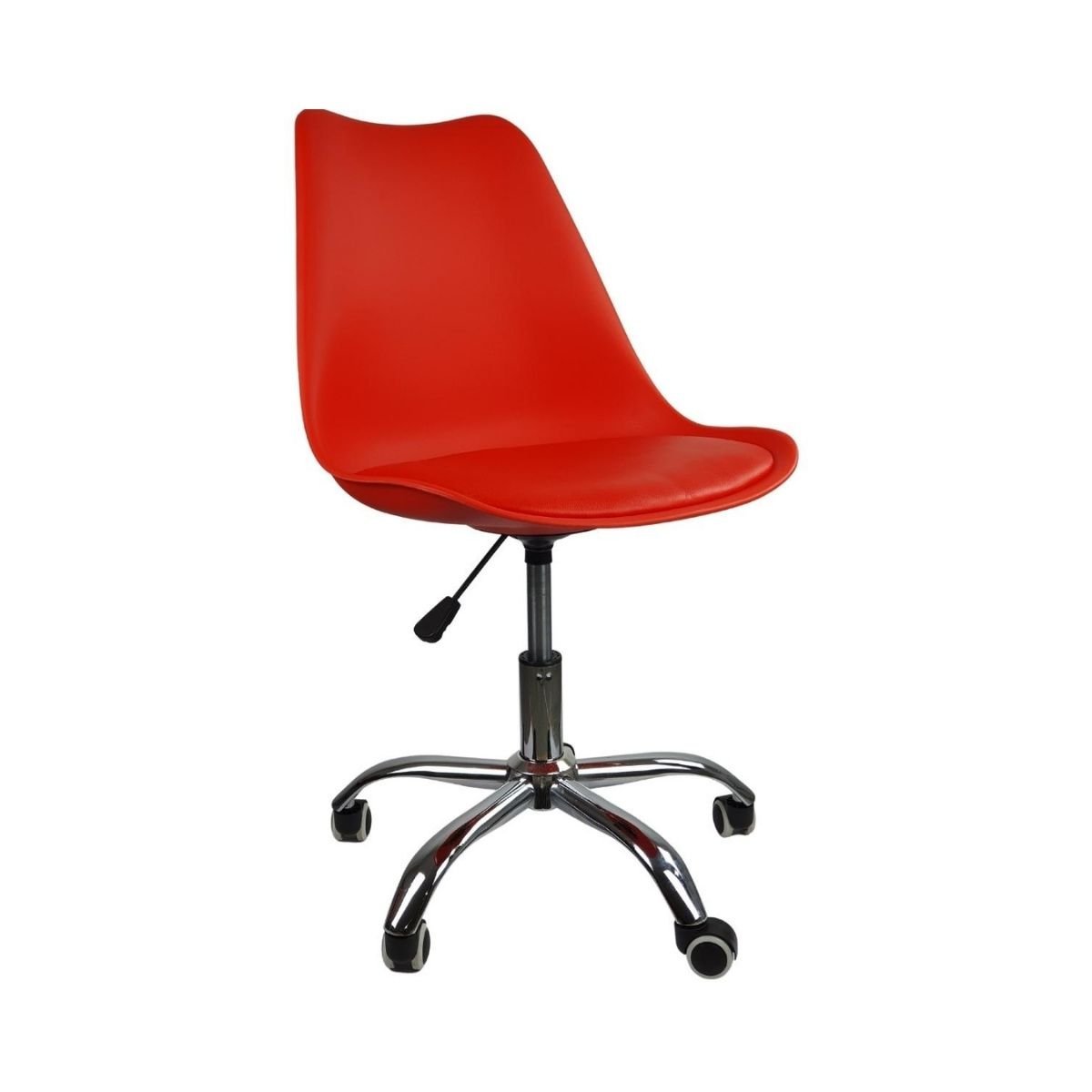 Cadeira Office com Rodizio Giratória Saarinen - Vermelho - 11