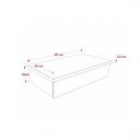 Ver imagem 3 de Conjunto para Banheiro Gabinete com Cuba Abaulada L42 600W Metrópole Marrom/Carvalho Dark